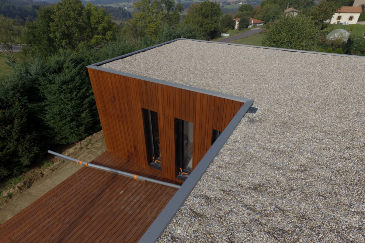 terrasse under construction design wooden house saint romain lachalm